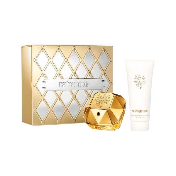Paco Rabanne Lady Million Woman Eau de Parfum 80ml + Loção Corporal 100ml Coffret