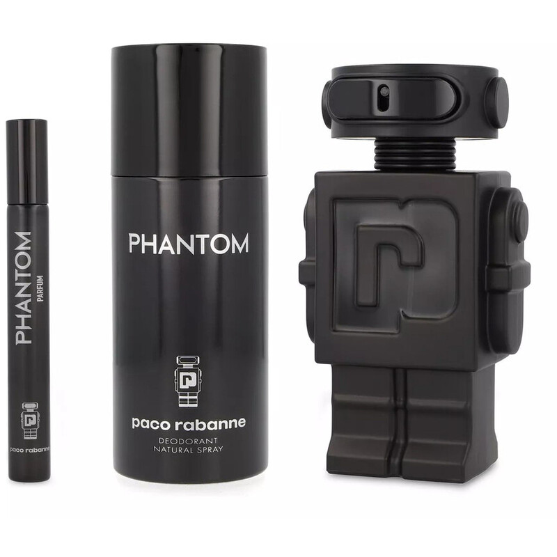 Conjunto Phantom Parfum Parfum 100 ml, Desodorizante 150 ml aminiatura Parfum 10 ml