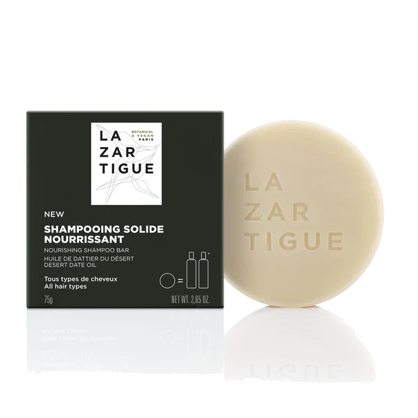Lazartigue Nourish Champô Sólido 75g – Nutrição & Suavidade