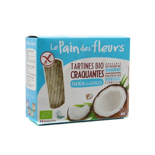 Le Pain des Fleurs Pão Flores Coco sem Gluten Bio 150g