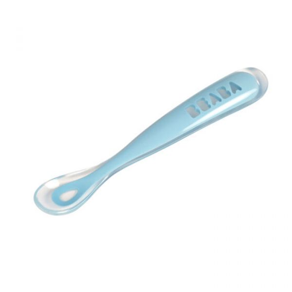 Béaba Colher Silicone 1º Estágio Azul - BB913381