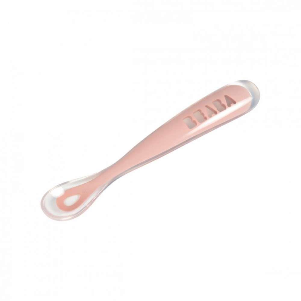 Beaba Colher Ergonómica Soft Silicone 1a Idade Rosa
