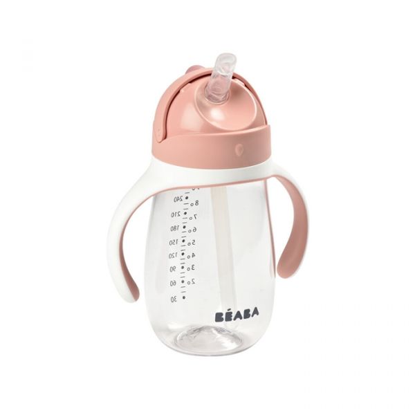 Béaba Copo Aprendizagem com Palhinha 300ml Rosa