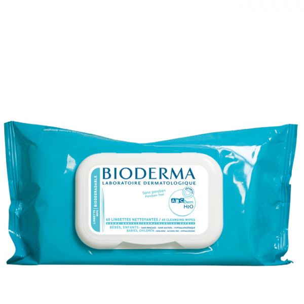 Bioderma Toalhetes ABCDerm H2O 60 Unidades