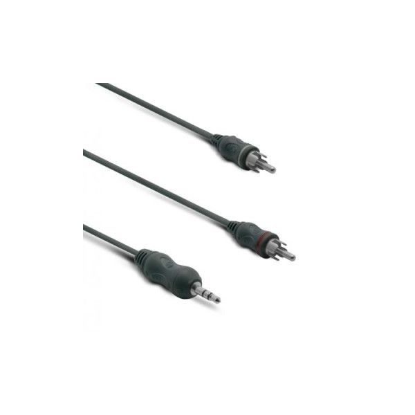 Metronic Cabo Áudio Jack Estéreo 3.5mm Macho para 2 RCA Macho 1.2m