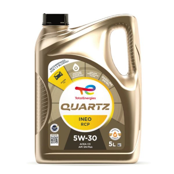 Total Óleo de motor TOTALENERGIES Quartz Ineo RCP 5W30 para motores a gasolina e gasóleo 5 L