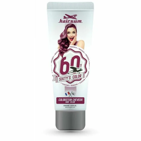 Hairgum Sixty's Color Coloração Semipermanente Magenta 60 ml