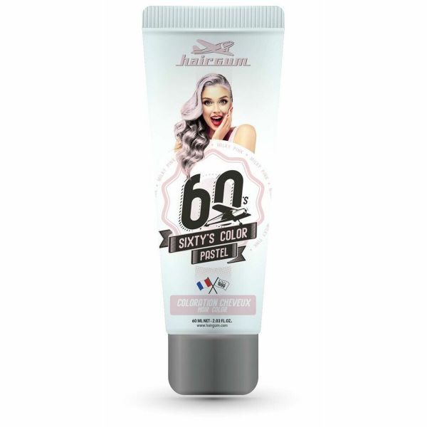 Hairgum Sixty's Color Coloração Semipermanente Cabelo Milky Pink 60ml