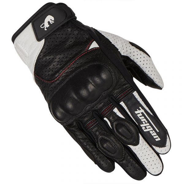 Furygan Luvas TD21 Vented Black / White / Red S - 4489-169-S
