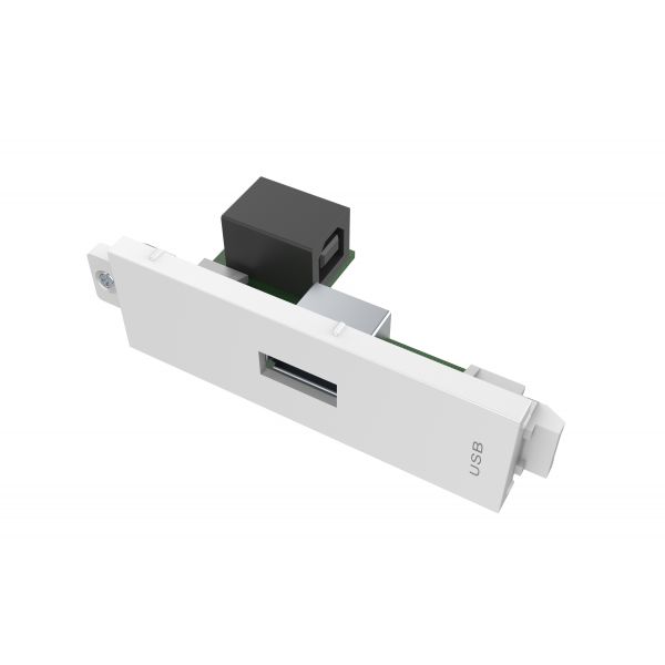 Vision Faceplate Modular USB-A para USB-B Branco