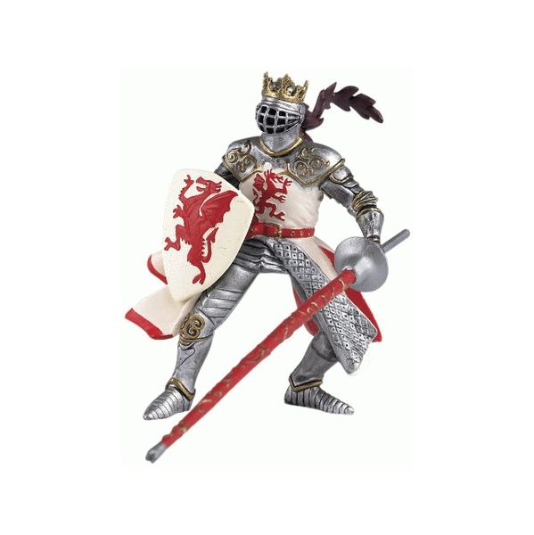 Papo Rei com Escudo Dragão Vermelho - 39386
