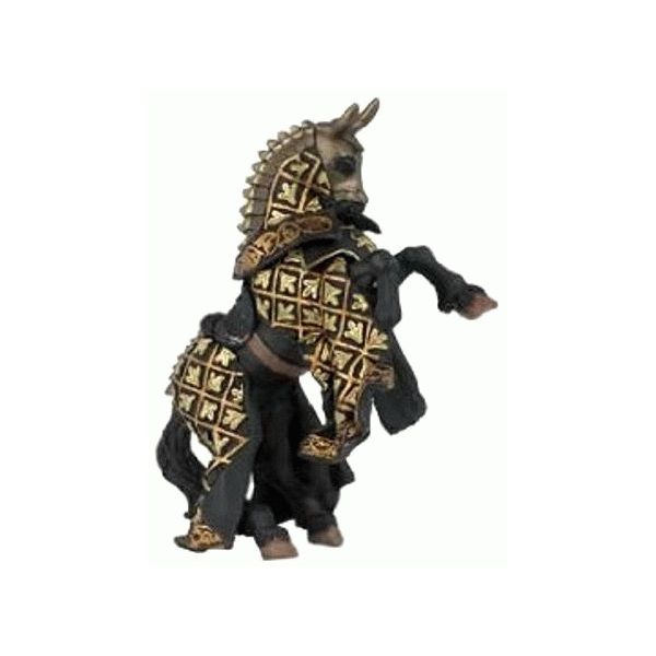 Papo Cavalo do Mestre de Armas Negro/Dourado - 39918