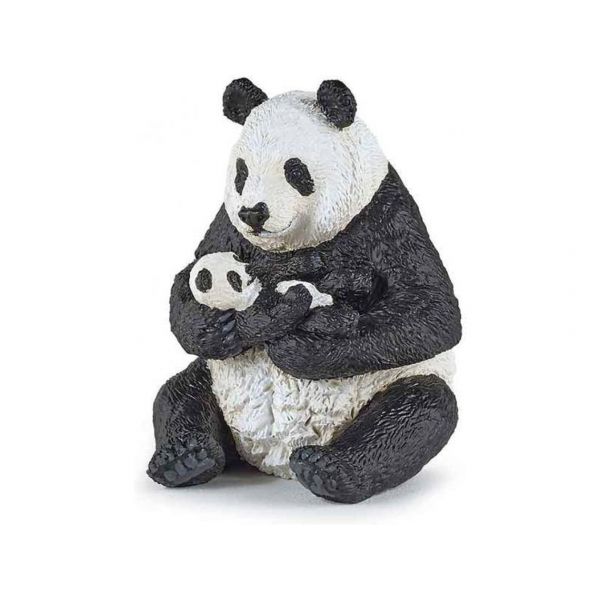 Papo Figura Panda Sentado C/ Cria - 50196