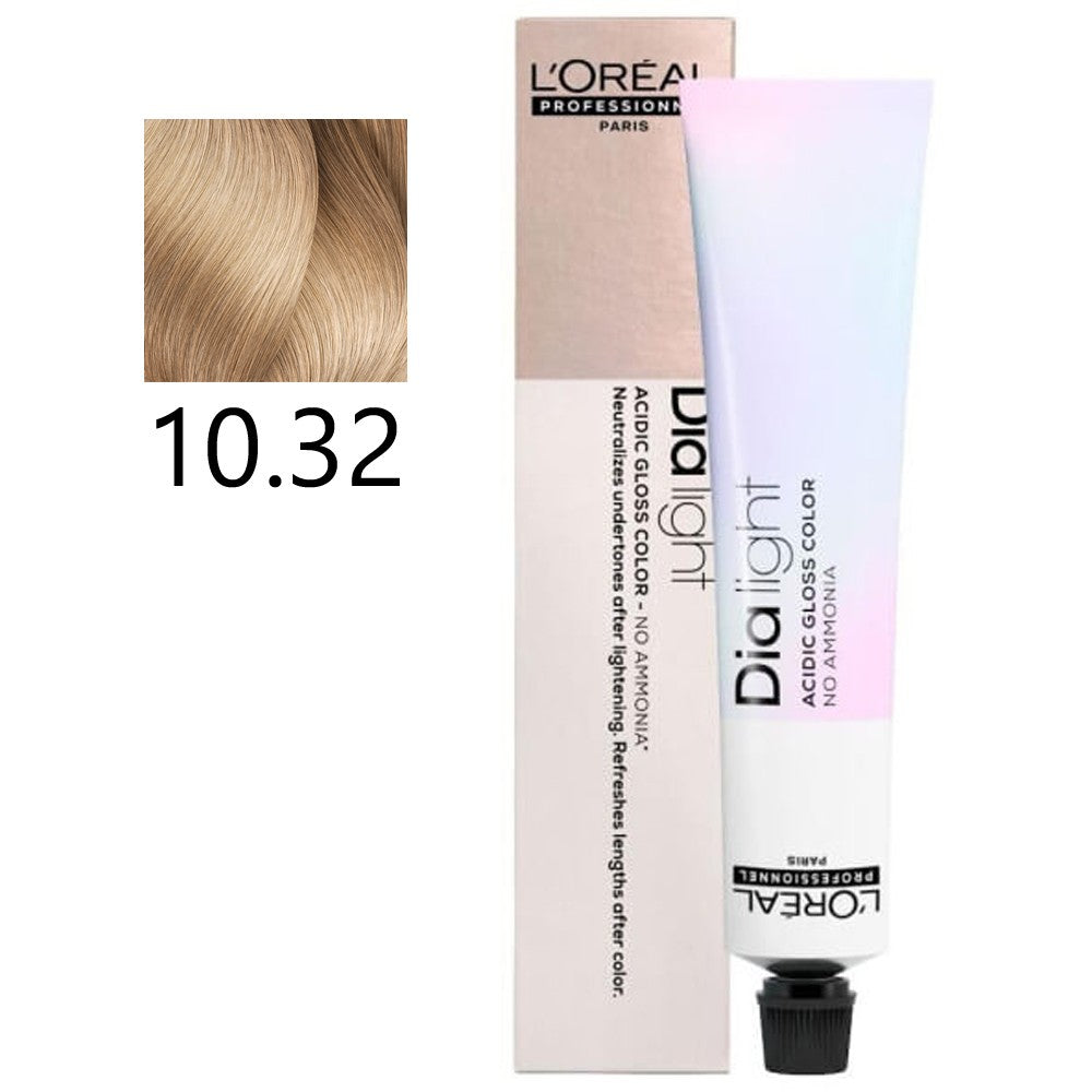 L'Oréal Professionnel - Milkshake Rubio Platino Dorado Irisado 10.32 Dia Light 50 ml