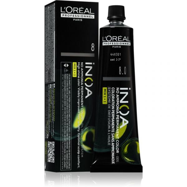 L'Oréal Professionnel Inoa Cor para Cabelo Permanente sem Amoníaco Tom 8.0 60ml