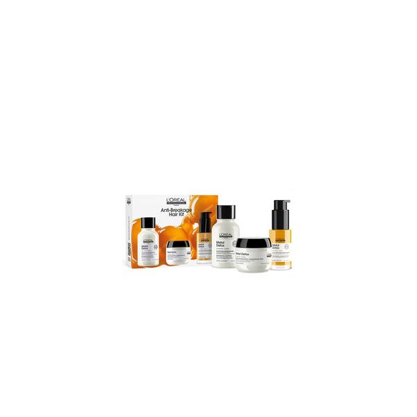 L'Oréal Professionnel Metal Detox Kit Trio Cabelos Danificados e Coloridos 3 Produtos Shampoo + Máscara + Óleo Coffret