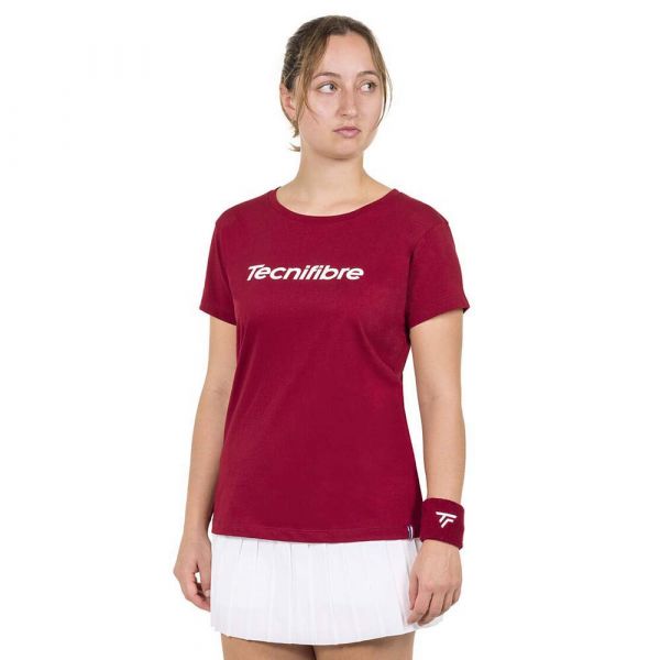 Tecnifibre Team Cotton Short Sleeve T-shirt Vermelho XL Mulher