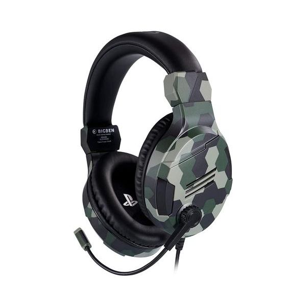 Big Ben Headset Gaming Oficial V3 Verde Camo PS4