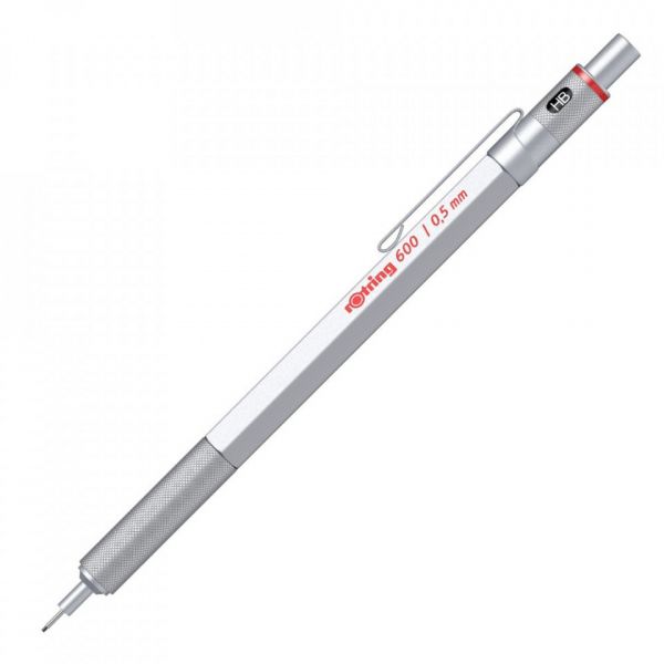 Rotring Lapiseira 0.5mm 600 Silver