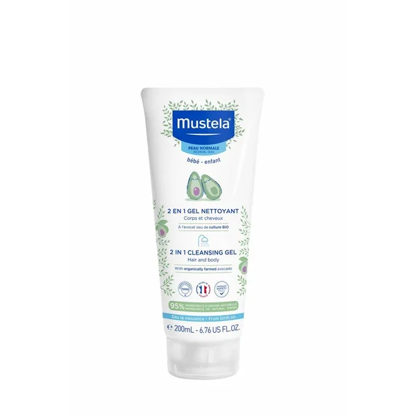 MUSTELA 2 em 1 Gel Lavante Corpo e Cabelo 200ml