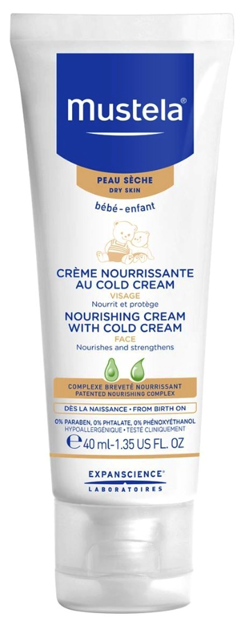 Mustela Bebé Pele Seca Cold Cream Rosto 40 mL