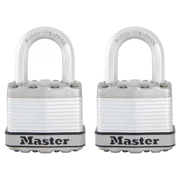 Master Lock 2 Cadeados de Aço 45MM Master Excell - 16858772