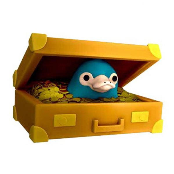 Plastoy Mealheiro Harry Potter Monstros Fantásticos Niffler em Mala Chibi