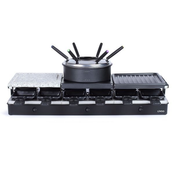 Grelhador Livoo Grelhador/Raclette DOC234 Black