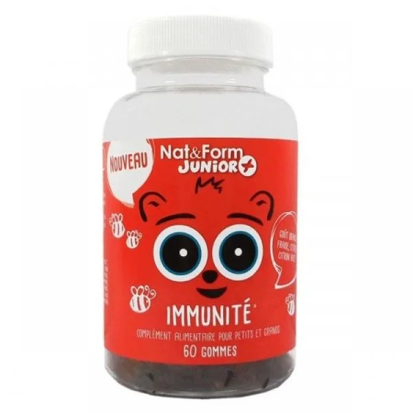 Nat&Form Júnior Super Ursinhos Imunidade 60 Unidades