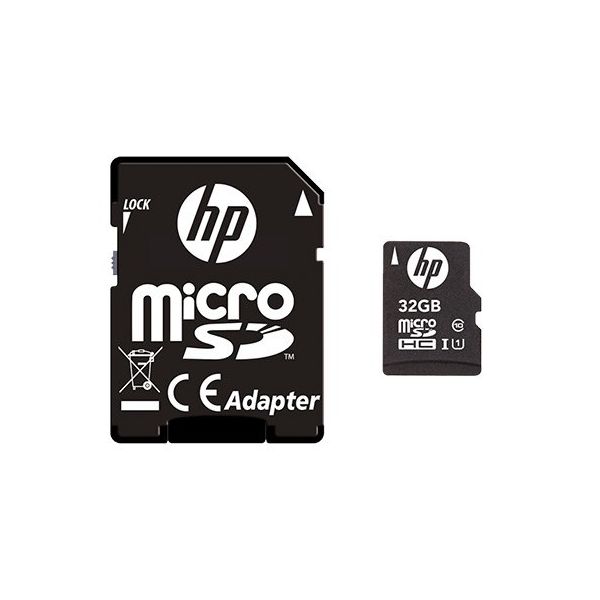 HP 32GB Micro SDHC Classe 10 + Adaptador - SDU32GBHC10HP