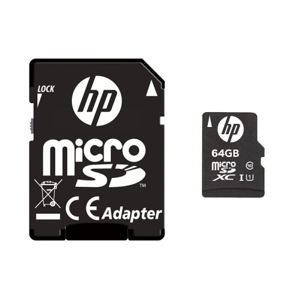HP Micro SDXC 64GB UHS-I Classe 10 + Adaptador SD - 3536403349097