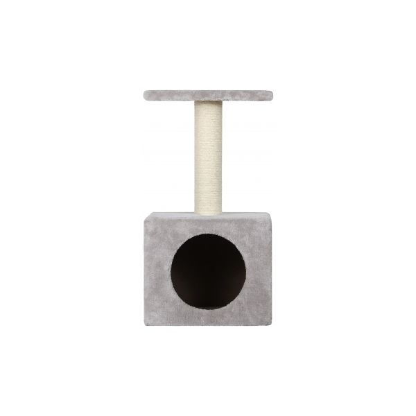 Wouapy Arranhador Tree Kitty Kennel & Tray Grey