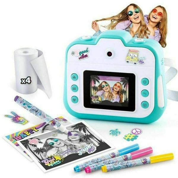 Canal Toys Câmera instantânea impressão instantânea com tela LCD Câmera