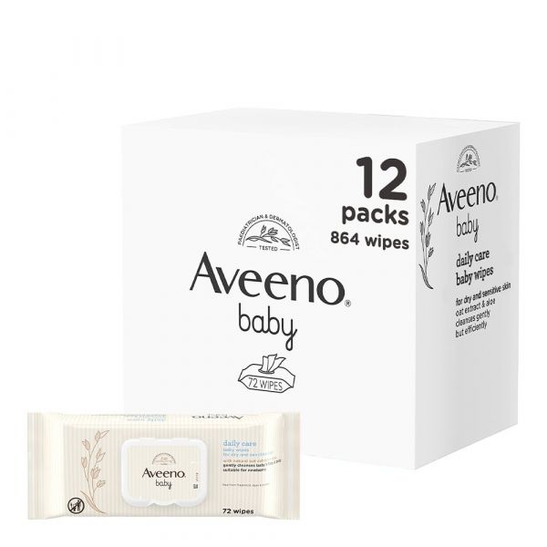 Aveeno Baby Pack Toalhitas 12x72 un.
