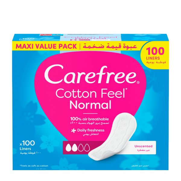 Carefree Pensos Diários Respirare 100 Unidades