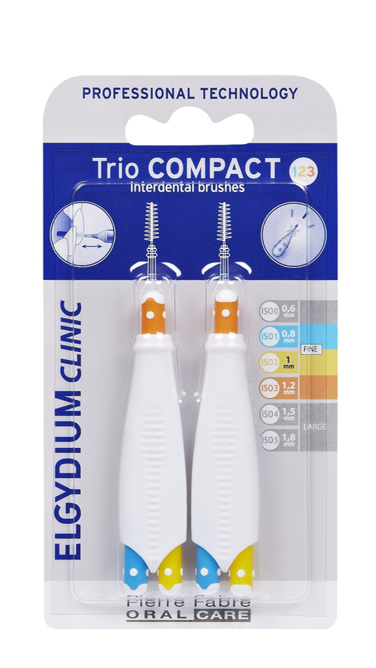 Elgydium Clinic TrioCompact Mistos Estreitos - 2 Unidades