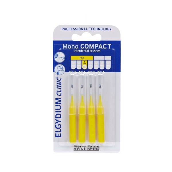 Elgydium Compact Escovilhão Mono Amarelo 4 Unidades