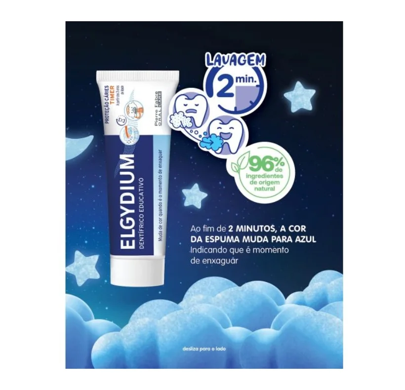 Elgydium Kids Timer Gel Pasta de Dentes Educativa 50ml
