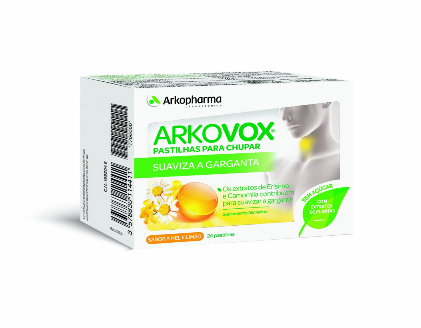 ARKOVOX Mel/Limão 24 Pastilhas