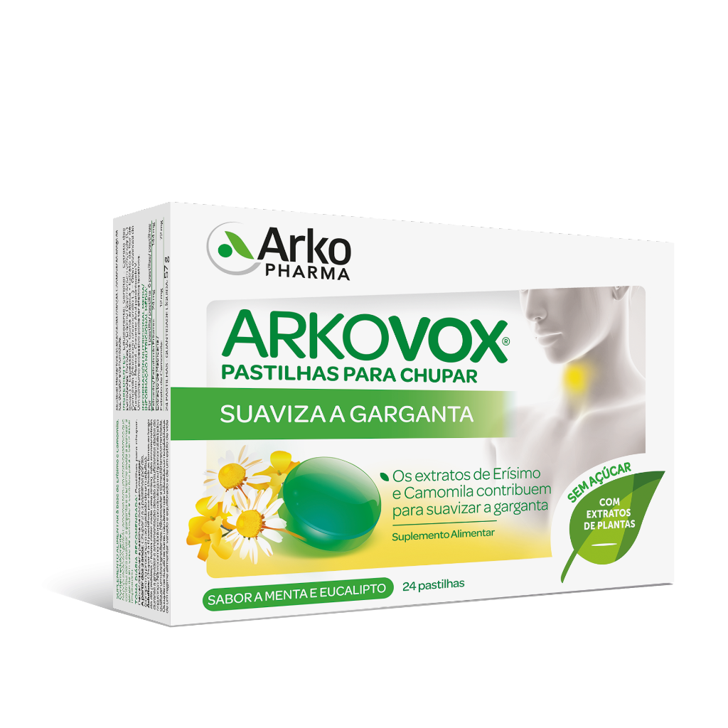 Arkovox Mentol/Eucalipto 24 pastilhas