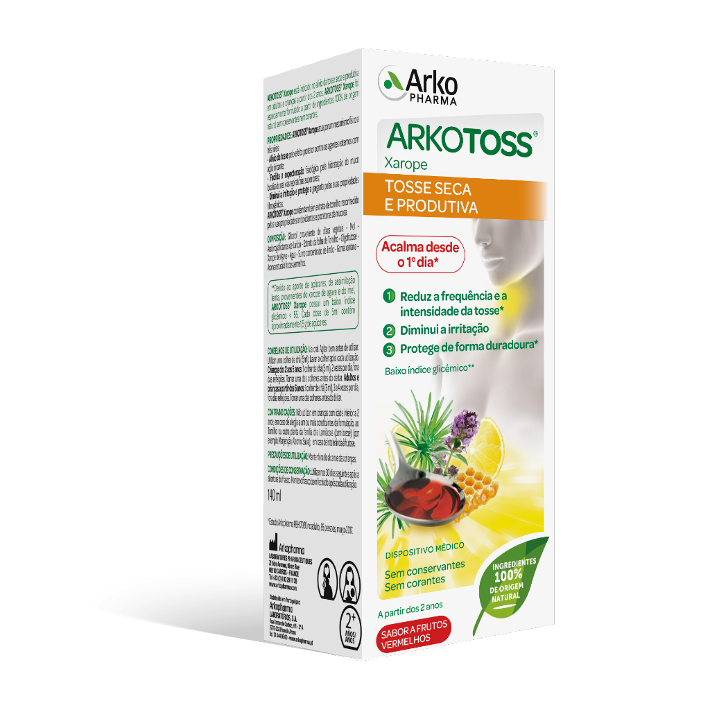 Arkotoss Tosse Seca e Produtiva Xarope Frutos Vermelhos 140ml