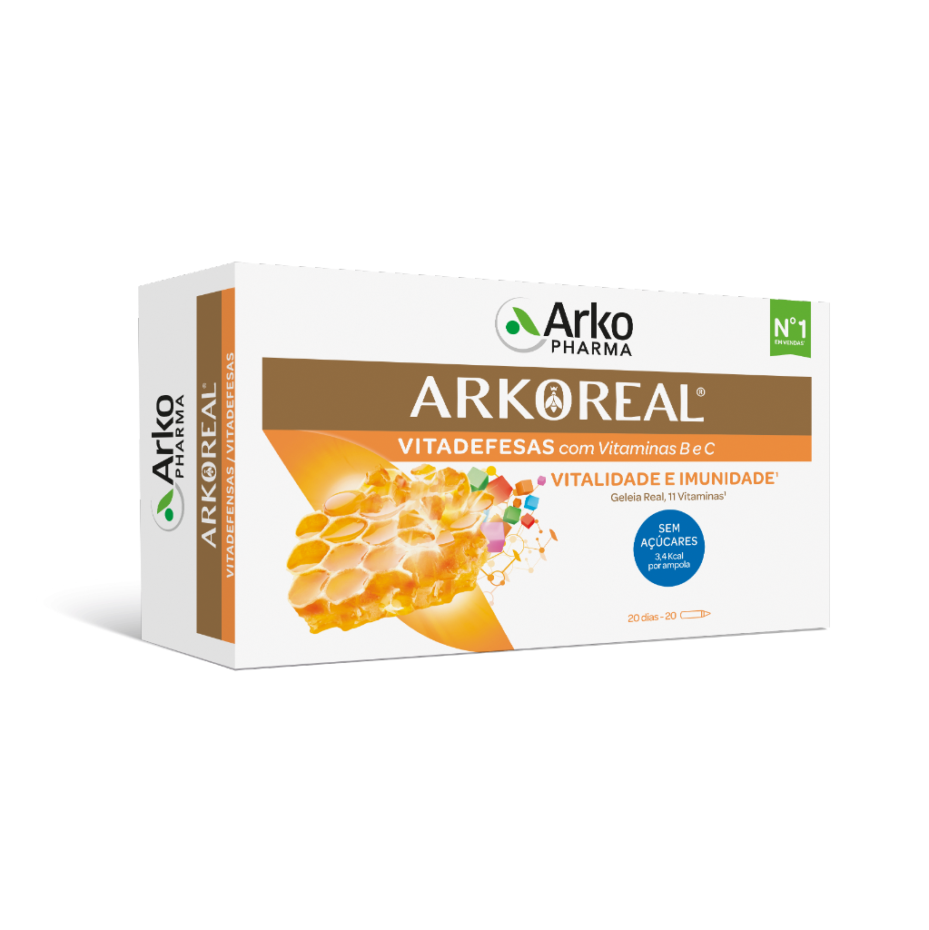Arkoreal Geleia Vitaminas Laranja Sem Açucar 20amp