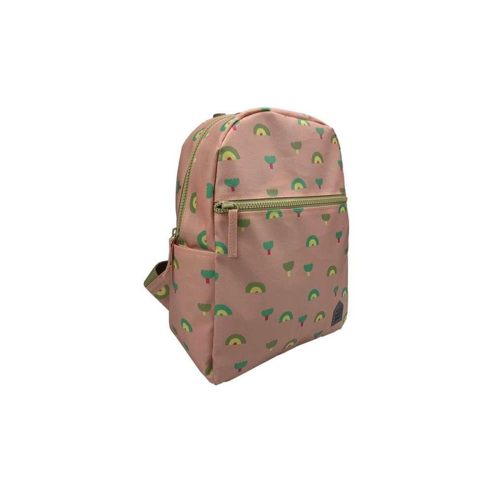 Mochila Grande Arco-íris Rosa 32cm