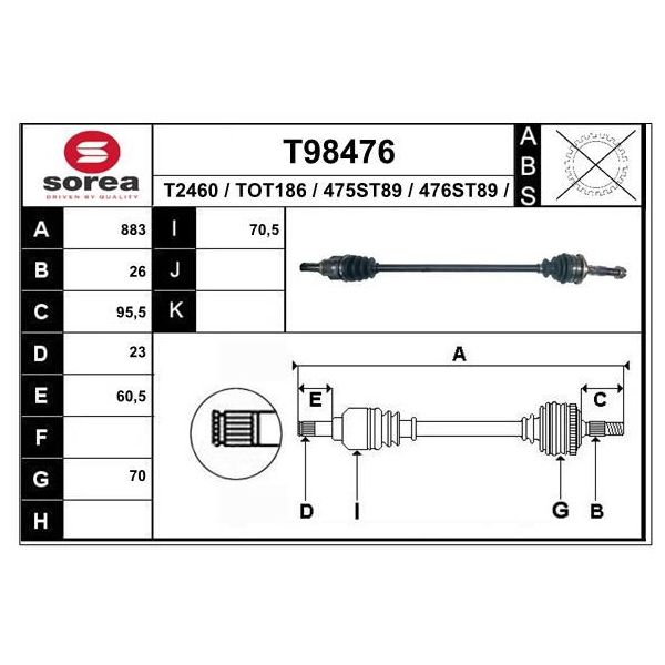 EAI Transmission / Yaris Ii Manu 1,0 Ess - T98476