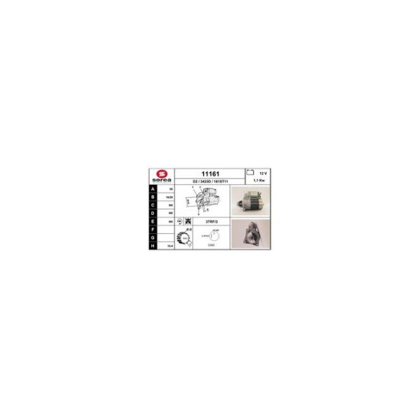 Eai Motores de Arranque / bx14-205-r14 11161
