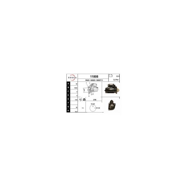 Eai Motores de Arranque / Marea 1.9tds 11808