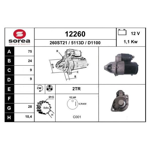 EAI Motor de Arranque - 12260