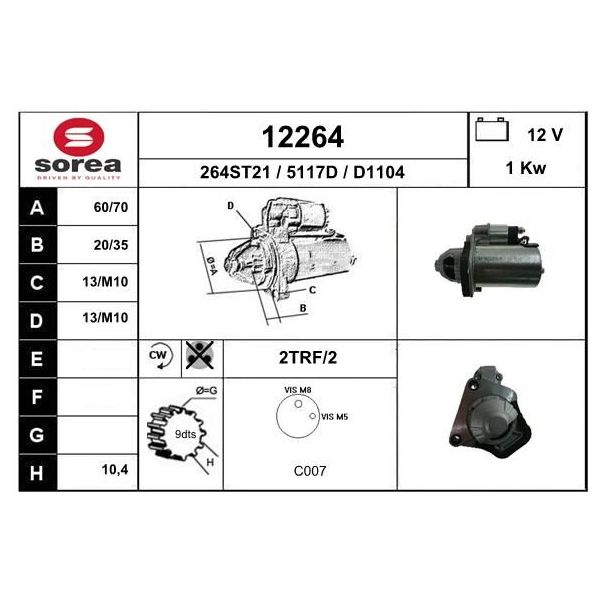 EAI Motor de Arranque - 12264