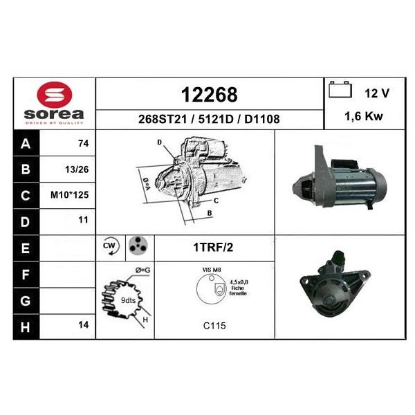 EAI Motor de Arranque - 12268