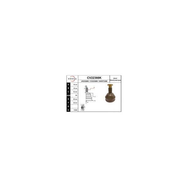 Eai Ponteira de Transmissão kr053 / Polo Iv CV22366K